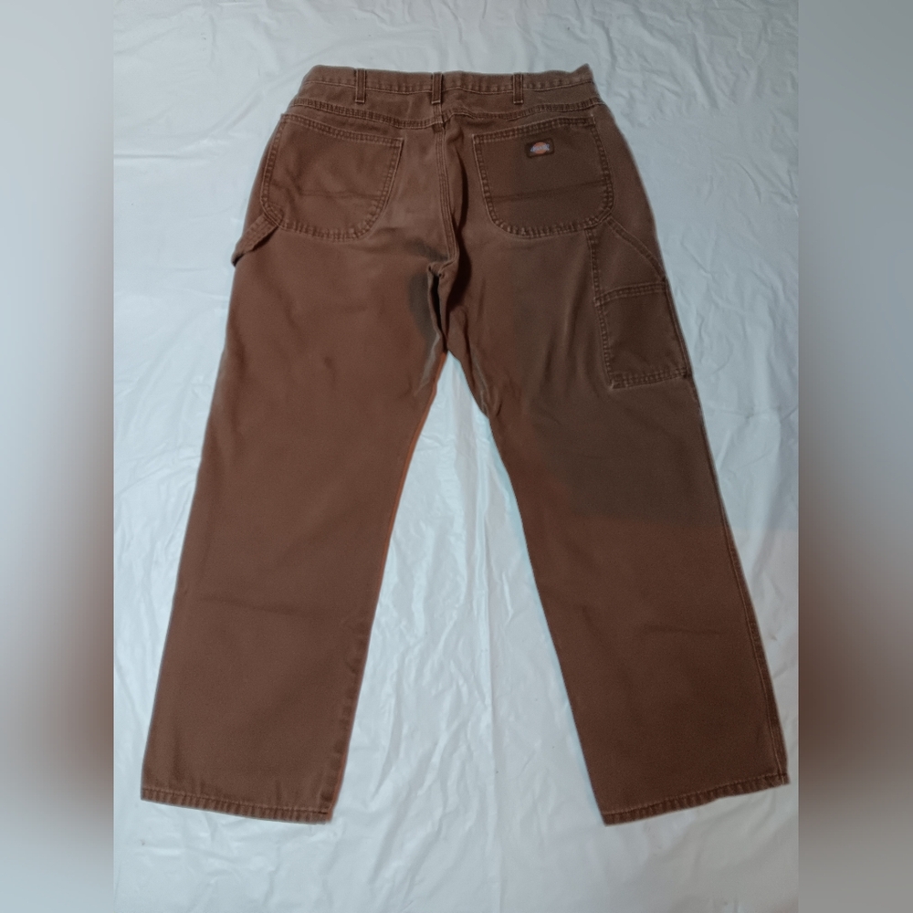 Dickies Straight Leg Men's Brown Work Pants Size 36×30 Preowned